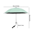thumbnail image 2 of Universal Stroller Umbrella Parasol - UPF50+ Shade for Strollers, Wagons, Camping Carts, Tricycles - 360° Rotating Clamp, Foldable, Waterproof Green, 2 of 7