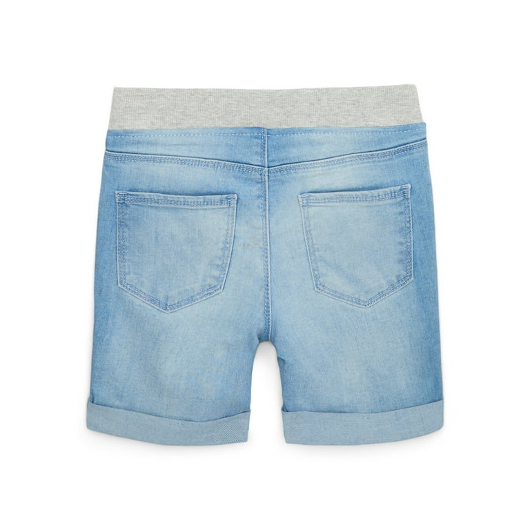 【WONDER WONDER】Tilshu Half Low Washing Denim Shorts Wonder Nation Girls Denim Short, Sizes 4-18 & Plus - Walmart.com