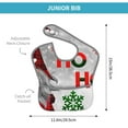 thumbnail image 4 of Bingfone Mess-Proof Baby Bib - Waterproof Bib For Baby Boy Or Girl With Food Catcher Pocket, Unisex-Cute Santa, 4 of 8