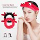 thumbnail image 2 of 2 uds. De diademas cosméticas para mujer, 3D cuernos de reno, ojos, maquillaje decorativo, diademas para el cuidado de la piel, bandas para el cabello FRCOLOR HaoMX16318519, 2 of 6