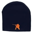 thumbnail image 5 of Hunter Taking A Shot Embroidered 8 Inch Short Beanie - Navy OSFM, 5 of 5