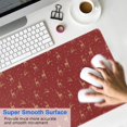 thumbnail image 4 of Long Mouse Pads for Desk,Red Christmas Deer Pattern Desk Mats on Top Of Desks, Desk Mouse Pad Extra Large with 3mm Non-Slip Base and Stitched Edge for Gaming,Office,Work,Home 31.5x11.8in, 4 of 5