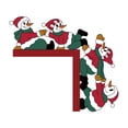 thumbnail image 4 of Santa Claus Wapiti Wooden Door Corner Sticker Holiday Party Door Corner Decoration Sticker, 4 of 4
