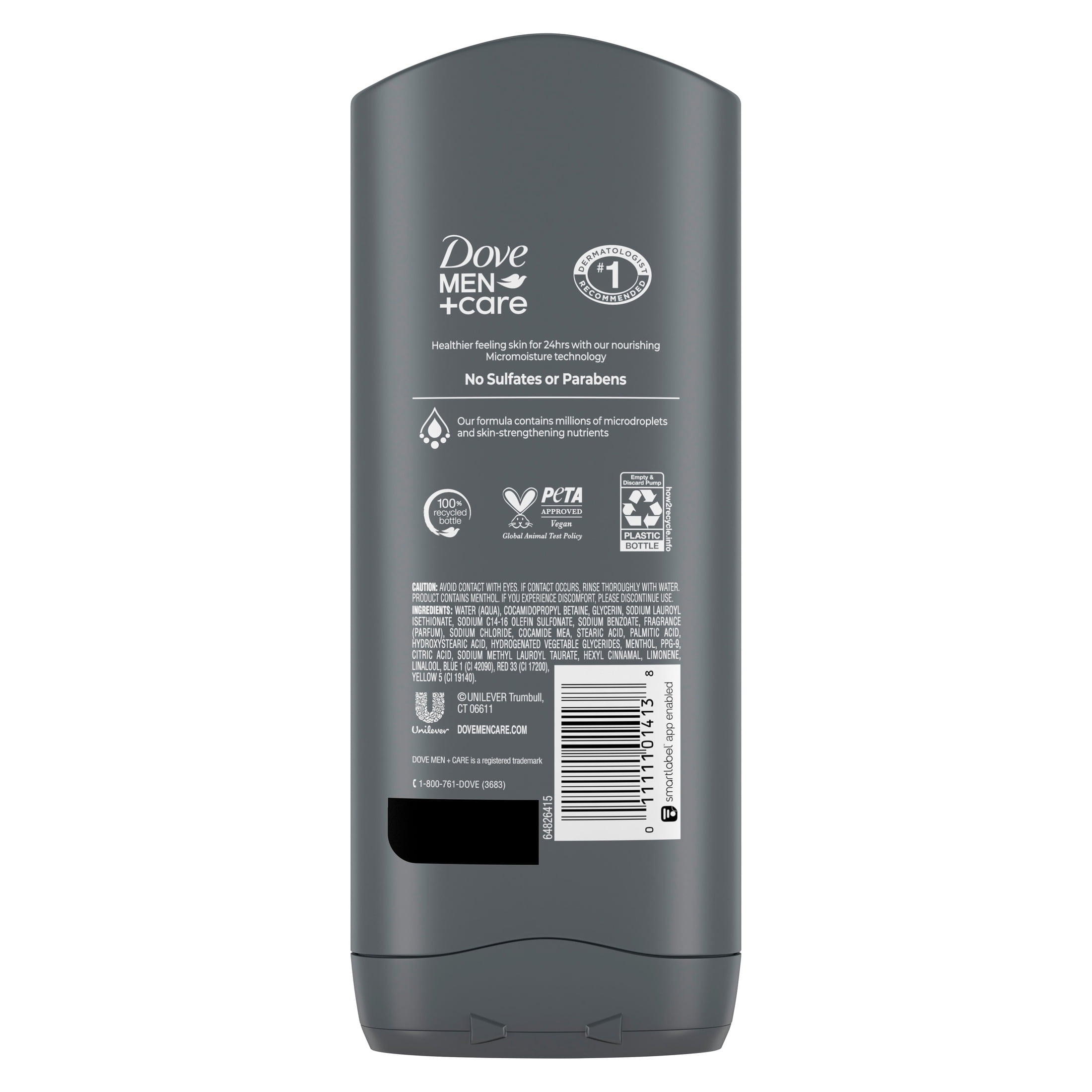 (2 pack) Dove Men+Care Body and Face Wash Body Wash for Men Refreshing Extra Fresh with 24-Hour Nourishing Micromoisture Technology ,13.5 fl oz