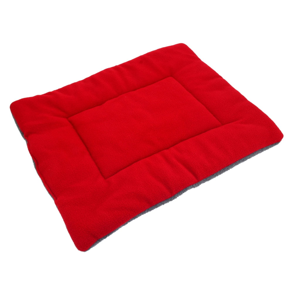 UBesGoo Dog Crate Kennel Mat Warm Bed Blanket Wine Red Size L