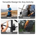 thumbnail image 7 of Lomyolo Magnetic Gym Bag Water Bottle Holder–Neoprene Carrier Sleeve with 6 Built-in Magnets & Phone Pockets | Adjustable Strap Gym Accessories Organizer for Fitness,Outdoor,Hiking Men Women-Black, 7 of 7