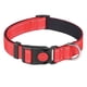 thumbnail image 1 of Collar de perro reflectante con hebilla de bloqueo de seguridad, collares de nailon ajustables para mascotas para cachorros, 1 of 5