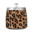 thumbnail image 7 of Yayeee Ashtray with Lid for Cigarette Smokeless Stainless Steel Home Ash Holder, Leopard Pattern, 7 of 7