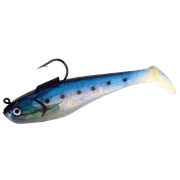 Tsunami Rigged Shad Fishing Lure 5 1-3/8 oz. – Pearl/Spot, 3-Pack