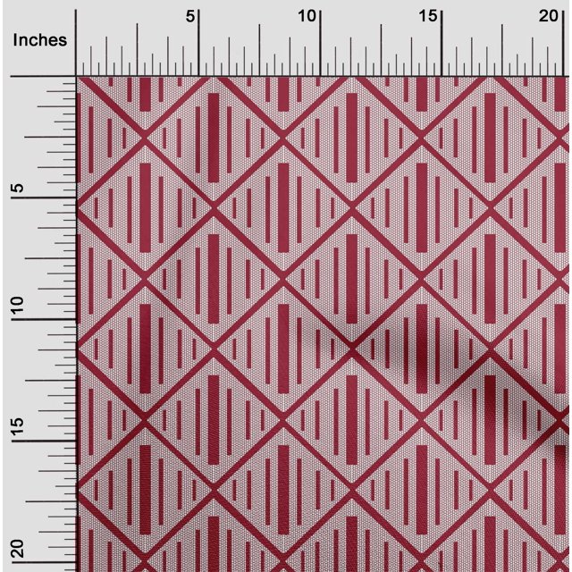 oneOone Viscose Jersey Fabric Check Kasuri Print Fabric By Yard 60 Inch Wide