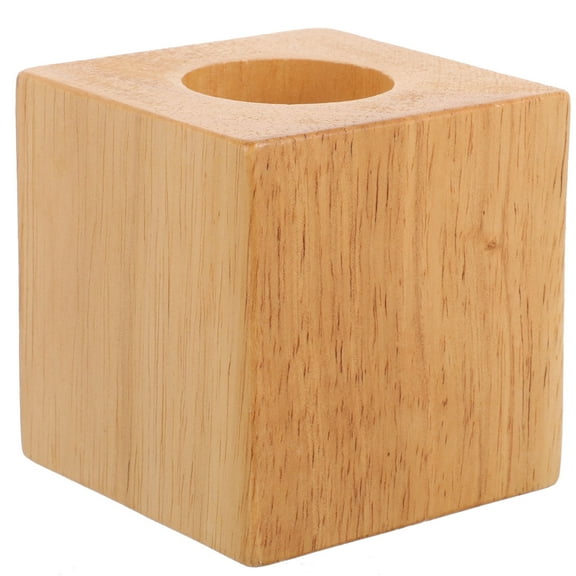 WEUVEB 1Pack Minimalist Square Table Lamp Base Without Shade for Living Room 3.07x2.95x2.95in