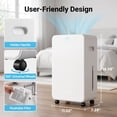 thumbnail image 3 of Reelexia Portable Dehumidifier for Basement Bedroom, 25 Pints Up to 1500 Sq.ft, Auto-Defrost, White, 3 of 7