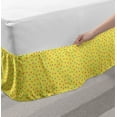 thumbnail image 2 of Childish Bed Skirt, Colorful Stars Pattern Nursery Themed Composition in Cartoon Style, Elastic Bedskirt Dust Ruffle Wrap Around for Bedding Decor, 4 Sizes, Pastel Yellow and Coral, by Ambesonne, 2 of 2