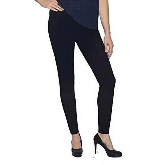 Matty M Womens Wide Band with Pockets, Charcoal Leggings, XS