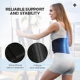 thumbnail image 2 of Faja lumbar NeoHealth para hombre - Ultrafina, ajustable, flexible y con soporte XXL, color negro, 2 of 5