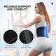 thumbnail image 2 of Faja lumbar NeoHealth para hombre - Ultrafina, ajustable, flexible y con soporte XXL, color negro, 2 of 5