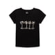 thumbnail image 1 of Camiseta informal de verano para niña con estampado gráfico de manga corta, bonita camiseta informal | Tejido elástico suave, cuello redondo, lavable a máquina, 1 of 8