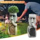 thumbnail image 2 of HWRETIE Resin Potted Garden Feeder Courtyard Outdoor Decorative Resin Plant Feeder Statue Garden Yard Ornament Bird Feeding Decor Home Patio Accent, 2 of 9