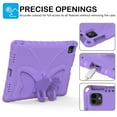 thumbnail image 4 of Dteck Kids Case for iPad Air 13 2025/2024 (M3/M2), iPad Pro 13 M4 (2024, 7th Generation), Lightweight Soft EVA Stand Durable Shockproof Boy Girl Child Butterfly Case with Shoulder Strap,Lightpurple, 4 of 6