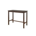 thumbnail image 3 of Linon Claridge Wood Bar Height Pub Table, 42" Tall, Rich Brown Finish, 3 of 5