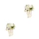 thumbnail image 1 of Naiovety Ramo de dama de honor para novia, de rosas artificiales, arreglo DIY, decoración, flores de matrimonio, accesorios de boda Blanco 2Conjunto, 1 of 6