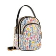 thumbnail image 7 of FORMRS Crossbody Bag for Women Quilted Travel Shoulder Cell Phone Purse with Chain Strap Handbag, Yellow Wildflower Pattern, 7 of 7