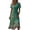 Green C, variant on Dresses for Women Short Sleeve V-Neck Wrap Midi Dress Summer Plus Size Casual Vacation Sundress