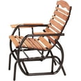 thumbnail image 2 of Country Garden Hardwood Glider Chair with Tray in Bronze Frame, 2 of 7