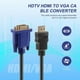 thumbnail image 4 of 1.8M Blue HDTV HDMI to VGA HD15 Male Adapter Cable Converter for PC TV DF New, 4 of 5