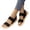 Black, variant on Wovix Women Sandals Summer Beach Shoes Elegant Comfortable Flat Back Strap Slippers Leisure Trekking Stretch Walking Footwear Black 36