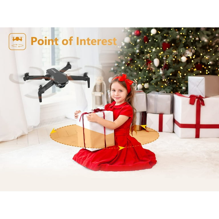 Heygelo S90 Drone avec Caméra 1080P pour Enfant, WiFi FPV Drone Mode sans  Tête, Maintien d'Altitude, 360°Flips, Contrôle Gestue, Pliable Mini Drone  Enfant Cadeau et Jouet pour Débutant, 2 Batteries : 