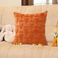 thumbnail image 3 of YWIYIUD Easter Pillow Cover 18x18 Inch Set of 1 Easter Decoration Orange Carrot Soft Plush Jacquard Throw Pillows Cushion Case for Bedroom Sofa Holiday Festivals Home Decorations, 3 of 8