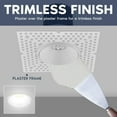 thumbnail image 2 of LUXRITE 1" Trimless LED Recessed Spotlight, 10W, 850LM, 5CCT, 60 Beam Angle, Dimmable, CRI 90, IC Rated, ETL White, 2 of 7