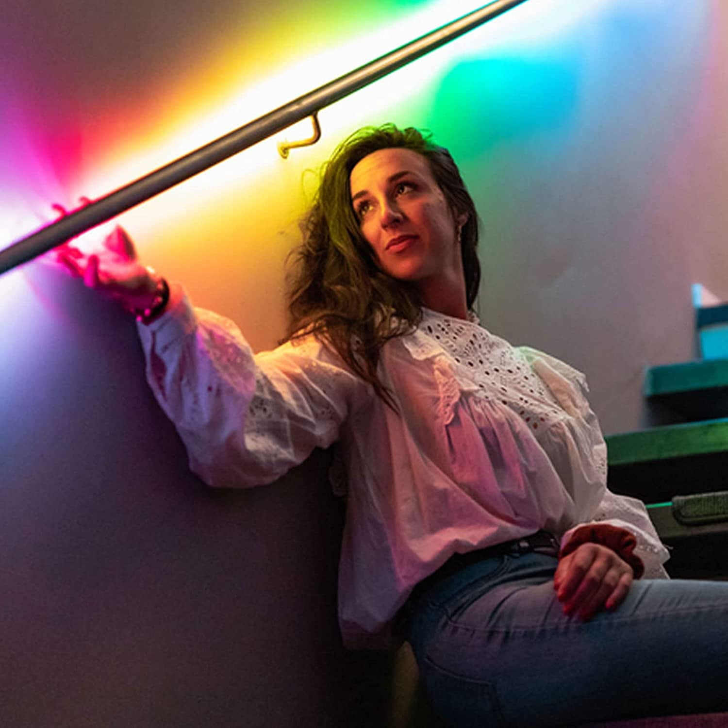 Twinkly 5ft RGB LED Light Strip – App-Controlled, Magnetic & Adhesive, 16 Million Colors