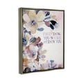 thumbnail image 3 of Stupell Industries Everything You Need Floral Phrase Inspirational Painting Gray Floater Framed Art Print Wall Art, 3 of 6
