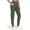 Army Green, variant on Rosvigor Yoga Joggers Women Athletic Pants for Women Elastic Crossover High Waisted Tapered Casual Pants with Pockets