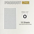 thumbnail image 2 of Uxcell Alphabet Stickers Small Letter Self-Adhesive Labels Round Paper Letters Signs for Scrapbooking Organizing DIY Projects Letter O, 2 of 7
