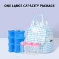 thumbnail image 7 of Jubipavy New Checkered Pattern Fashionable Bag Outdoor Milk Bottle Insulated Bag Picnic Multi-purpose Lunch Bag Bento Bag, 7 of 7