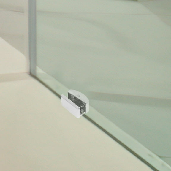 GOOHOCHY 4 Pcs Adjustable Shower Door Track Bathroom Accessory