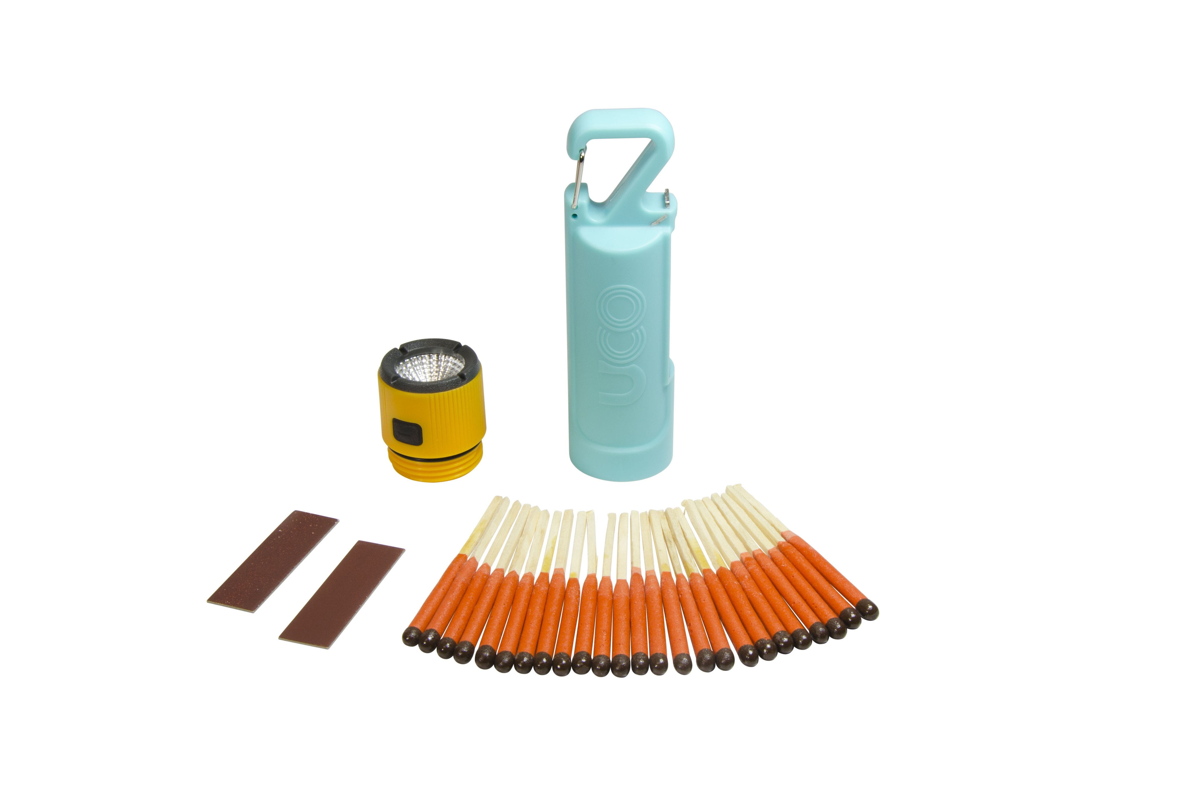 UCO Firefly 3in1 Waterproof Match Container with Matches (Turquoise