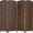 Brown, variant on 4 Panels Weave Fiber Arch Room Dividers 6ft Freestanding Hinged Partition Wood Screen with Hand-Woven Design Folding Portable Privacy Dividers Room Indoor for Home Office, Brown