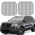 thumbnail image 6 of Kdxio Cute Sloth Print 2-Piece Sun Shade Front Windshield - Foldable Car Front Window Sunshades For Most Sedans Suv Truck, 6 of 6