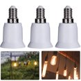 thumbnail image 3 of 15 Uds E14 A E27 Base Tornillo Lámpara Portalámparas Adaptador Convertidor Enchufe, 3 of 5