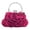 Hot Pink, variant on Elegant Satin Evening Clutch With Detachable Silk Rose Handbag For Formal Parties And Occasions