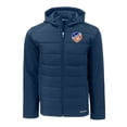 thumbnail image 2 of Men's Cutter & Buck Navy FC Cincinnati Big & Tall Evoke Hybrid Eco Softshell Recycled Full-Zip Hoodie Jacket, 2 of 3