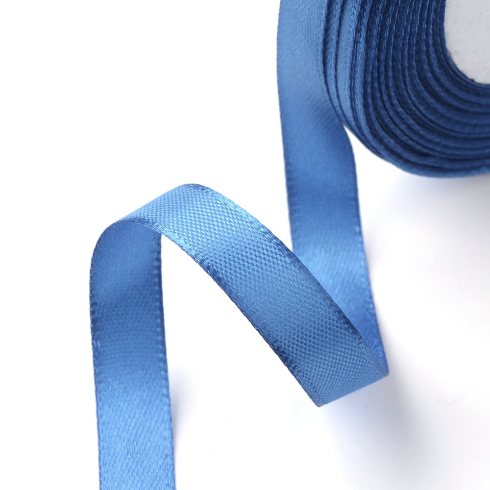 Double Face Satin Ribbon Polyester Ribbon Steel Blue 1/8 inch(3mm) 880yards/roll(804.672m/roll)