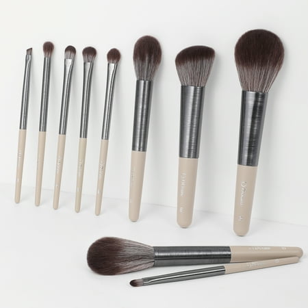 DUcare 10 Pcs Makeup Brushes Kabuki for Powder, Eyeshadow, Liquid, Cream