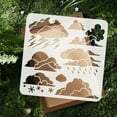 thumbnail image 4 of 1pc PET Hollow Out Drawing Painting Stencils for Scrapbook Photo Album Cloud 300x300mm, 4 of 7