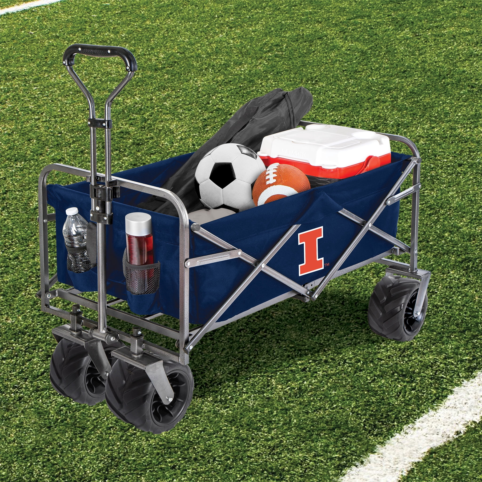 Smart Design Collegiate Heavy Duty Sports Wagon- Illinois Illini