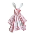 thumbnail image 1 of hirigin Toddler Hooded Beach Towel, Soft Animal Cape Pool Poncho Quick Dry Absorbent Bathrobe for Boys Girls, 1 of 5